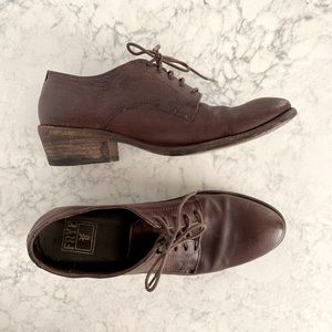 Frye Brown Leather Oxfords